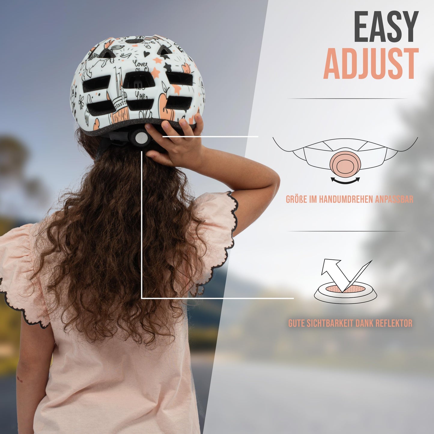 Apollo Kinder Fahrradhelm, Helm für Kinder & Jugendliche, Multisport Helm, Fahrradhelm Mädchen, Fahrradhelm Jungen, Kinderhelm ab 3 Jahre, Verstellbarer Kinder-Helm, ab Größe 48, für Fahrrad & Roller