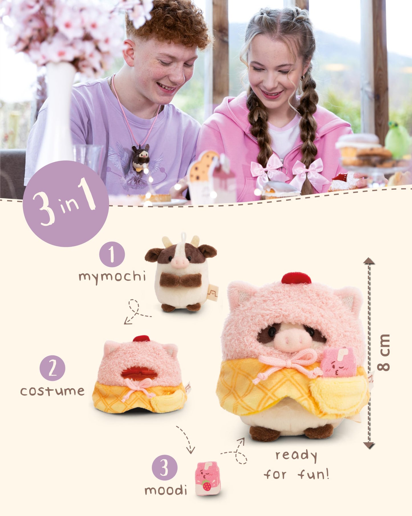 NICI Kuscheltier Küken Tschieps 8cm mit Chilisoße & Hähnchenkeulekostüm in Geschenkbox - gelb - Stofftier aus weichem Plüsch, Plüschtier zum Kuscheln und Spielen, für Kinder & Erwachsene - 61653