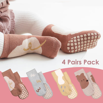 Simpeak Baby Socks, ABS Socks, Non-Slip Baby Socks, Non-Slip Baby Socks, Boys and Girls, Stopper Socks, Baby 0-36 Months