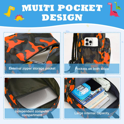 Kinderrucksack Jungen, Mini-Dinosaurier-Rucksack, Kindergarten Schulrucksäcke, Kleinkind Schultasche für Kinder, Jungen, Mädchen, Kleinkind