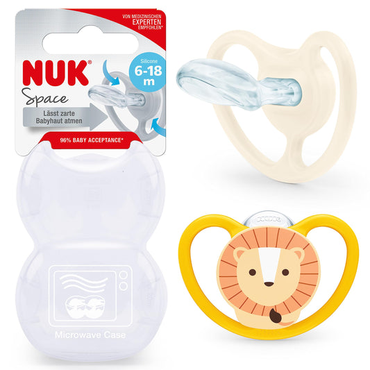 NUK Space Schnuller | 0–6 Monate | Schnuller mit extra Belüftung | BPA-freies Silikon | Disney Winnie Puuh | 2 Stück - Meloni2