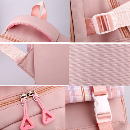 College Campus Schoolbag Weibliche Koreanische Version Schule Rucksack Belastung Linderung Mädchen Schultasche Junior Schulter Rucksack Reiner Farbeinkaufsrucksack