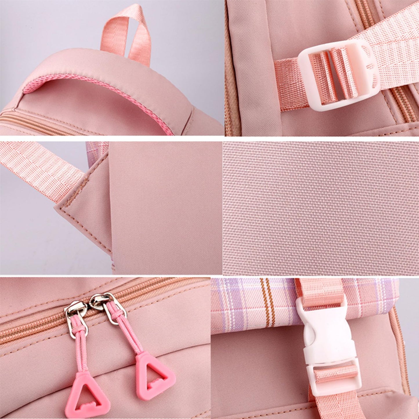 College Campus Schoolbag Weibliche Koreanische Version Schule Rucksack Belastung Linderung Mädchen Schultasche Junior Schulter Rucksack Reiner Farbeinkaufsrucksack