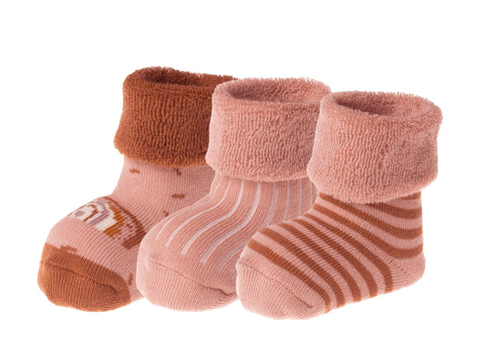 Jacob's – Erstlingssöckchen Baby 3er Pack | Weiche Vollfrottee-Socken, OEKO-TEX® zertifiziert | Größe 0–3 Monate, hautfreundlich & wärmend