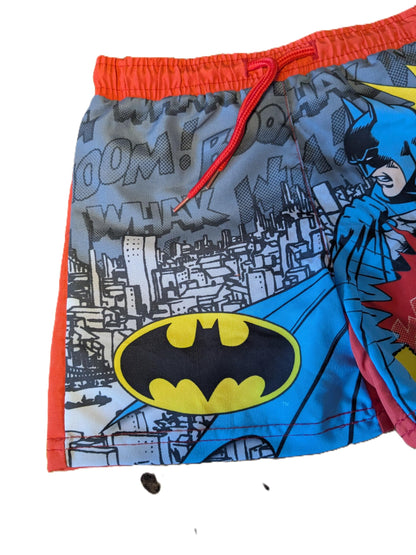 Paw Patrol/Batman Jungen Badehose Badeshorts Schwimmhose mit Elastischer Bund und EIN Netzfutter, Fast trocken Badeboxer Kinder