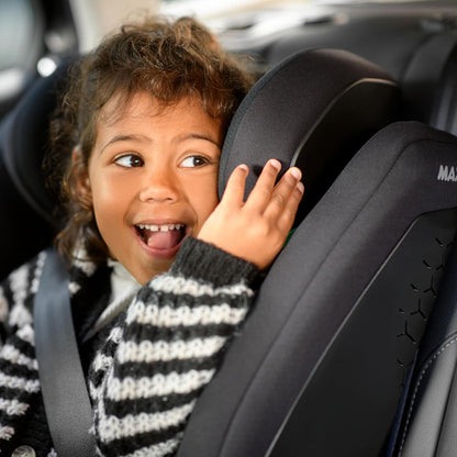 Maxi-Cosi RodiFix S Comfort i-Size, atmungsaktive bequeme Stoffe, verstellbarer Kindersitz, 3,5–12 Jahren (100–150 cm), 3-fach verstellbar, G-Cell Schutz, AirProtect, Authentic Black - Meloni2