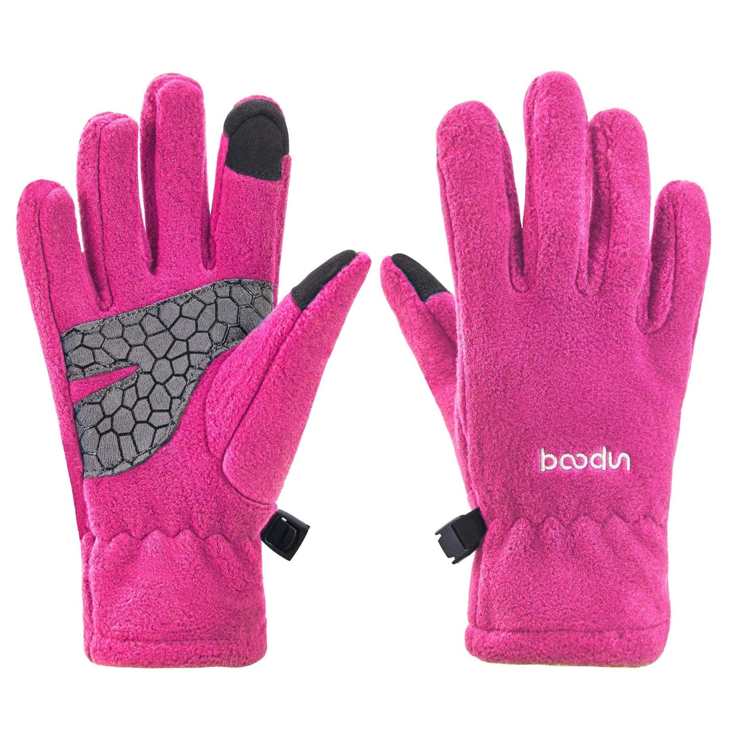 Arcweg Children's Gloves, Fleece, Warm Running Gloves, Winter Gloves, Non-Slip Cycling Gloves, Touchscreen Gloves for Boys and Girls, Finger Gloves for Sports, Outdoor, Camping, Hiking, Running