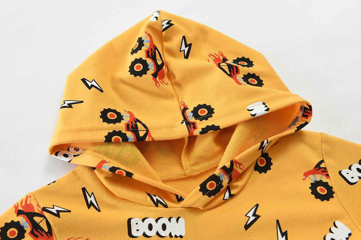 CM-Kid Hoodie Boys Hoodie Long Sleeve Colourful Children's Sweatshirts Tractor Truck Dinosaur Tops 1-7 Years Size 92-134