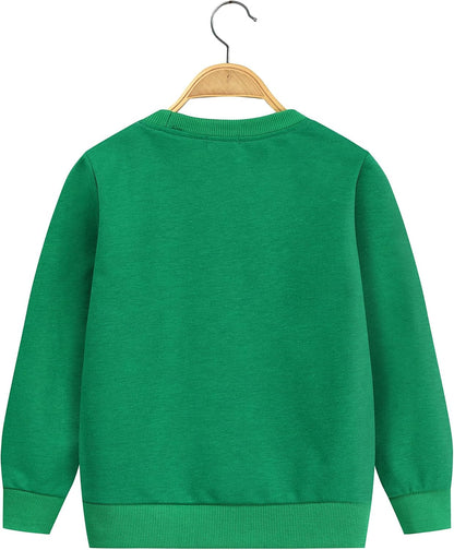 EULLA Kinder Mädchen Jungen Weihnacht Pullover Sweatshirt Weihnachtsoutfit Weihnachtspuli Christmas Xmas Rentier Weihnachtsmann Weihnachtskleidung 92 98 104 110 116 122