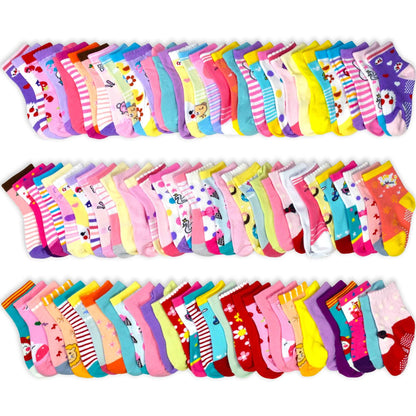 HYCLES Baby ABS Socks Children 0-7 Years 12 Pairs Stopper Socks Children Non-Slip Socks Child Boys Girls 23-26 27-30 Toddler Socks Baby
