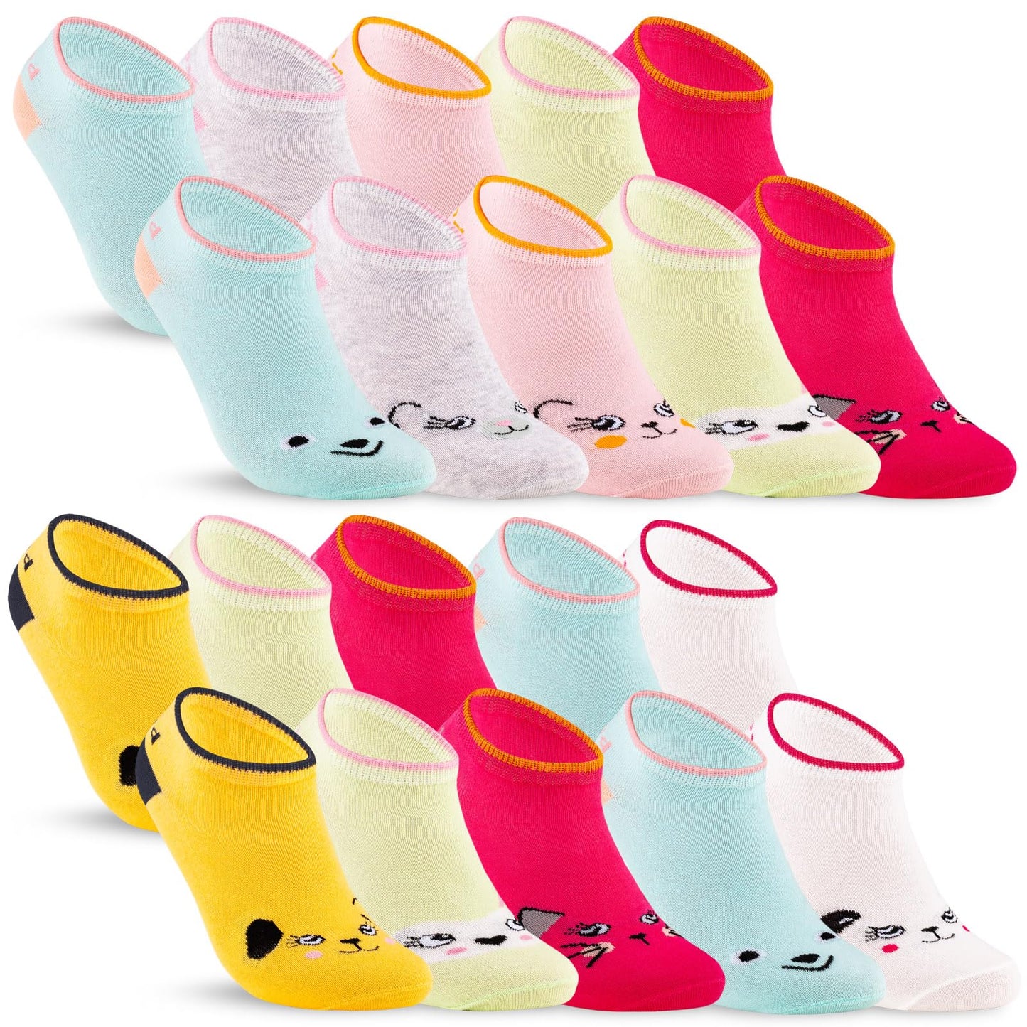 10 pairs of children's sneaker socks boys &amp; girls cotton children's socks 