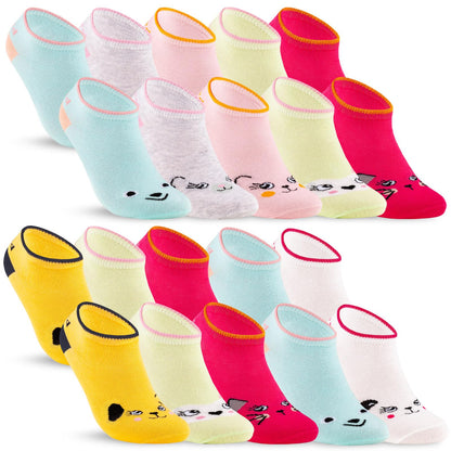 10 pairs of children's sneaker socks boys &amp; girls cotton children's socks 