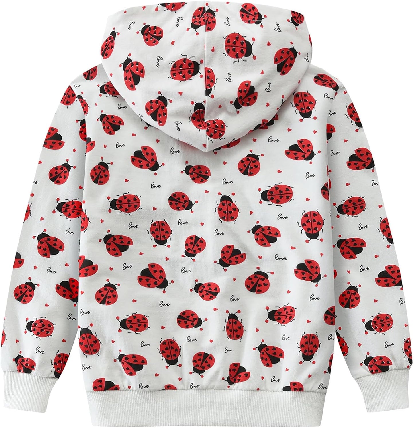 EULLA Children's Girls' Zip Up Hoodie Sweat Jacket Hooded Jacket Hooded Jacket Hoodie Long Sleeve Cotton Unicorn Pullover Hoodie Sweatshirt with Zip 92 98 104 110 116 122