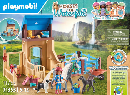 PLAYMOBIL Horses of Waterfall 71351 Waterfall Ranch, magisches Wasserfall-Paradies für Pferdefreunde, nachhaltiges Spielzeug für Kinder ab 5 Jahren