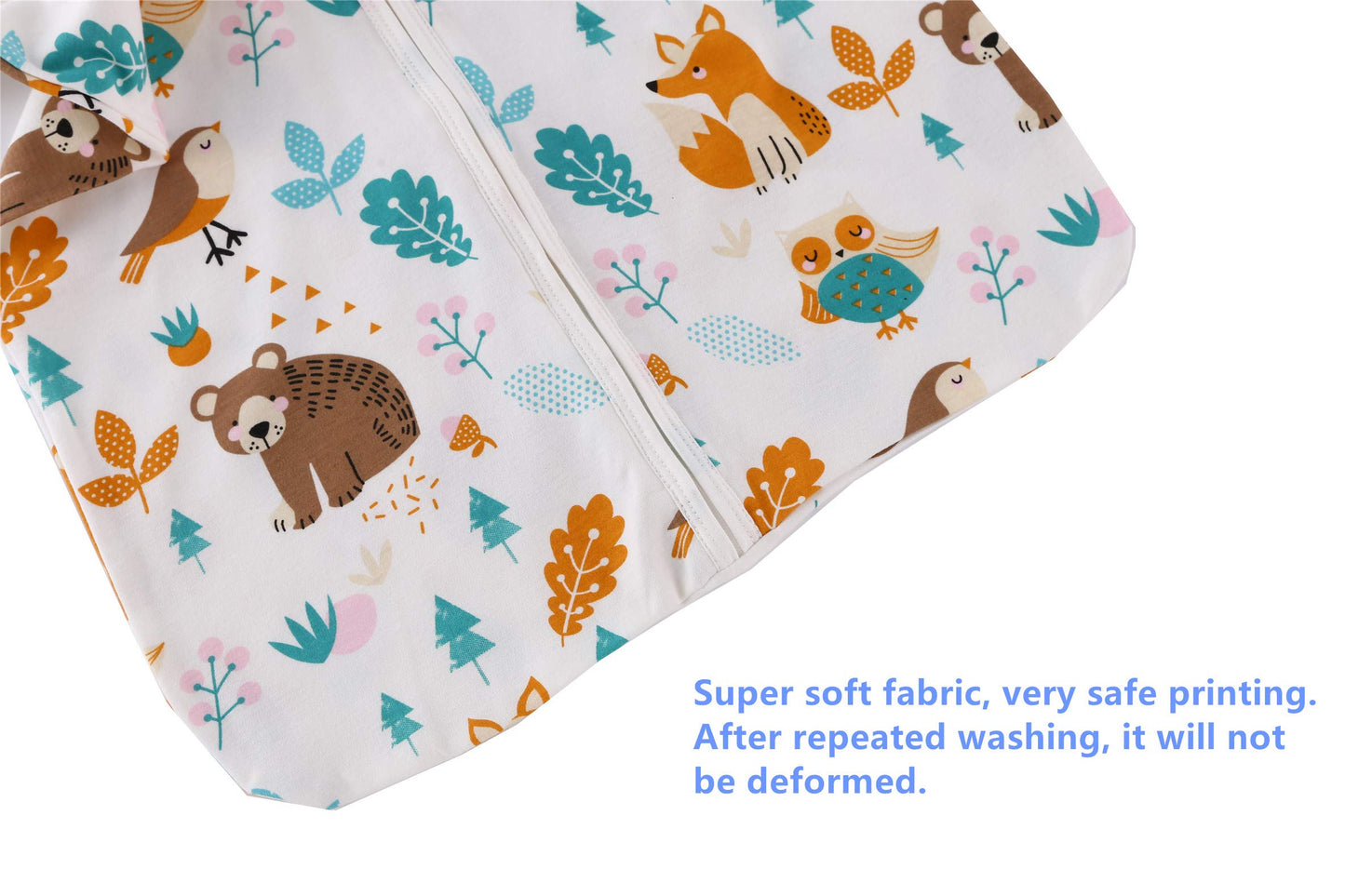 Chilsuessy Summer Baby Sleeping Bag, Small Children’s Sleeveless Pyjamas for Summer and Spring, 100 % Cotton