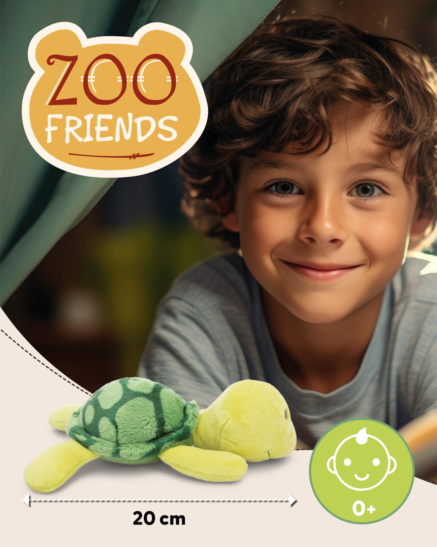 NICI Kuscheltier Giraffe 20cm Zoo Friends