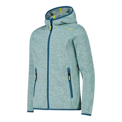 CMP Kids' Knit Tech Jacket with Fixed Hood Kid G Jacket Fix Hood 