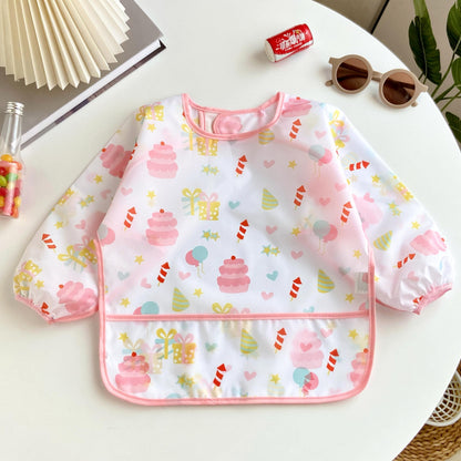 PandaEar (3er-Pack Langarm-Lätzchen| Wasserdichtes Vollarm-Lätzchen für Babys Kleinkind 6-36 Monate