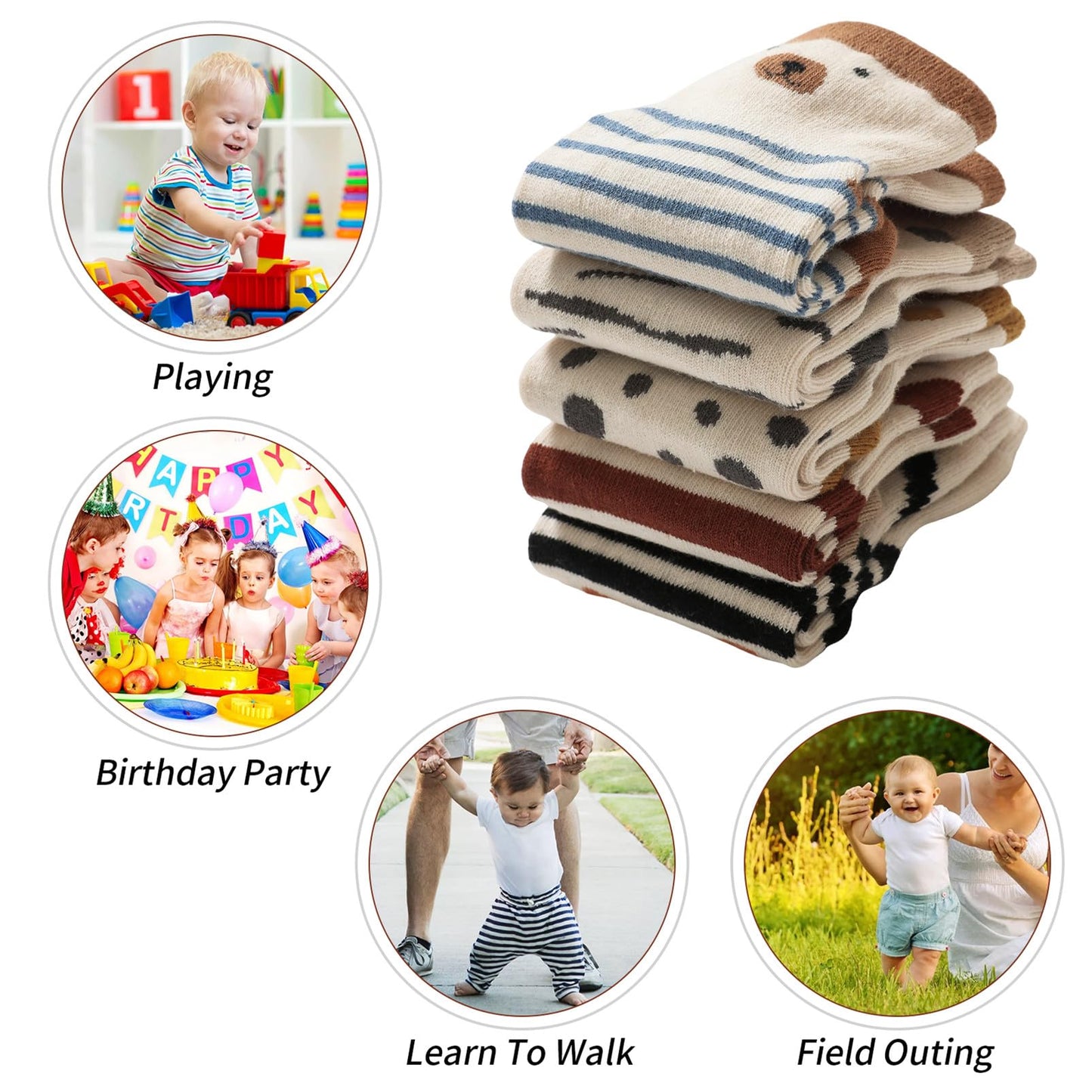 outfit spring Non-Slip Socks Baby, Non-Slip ABS Socks Children, Newborn Cotton Stopper Socks Non-Slip Socks Crawling Socks for Birth Girls Boys Gift 0-5 Years