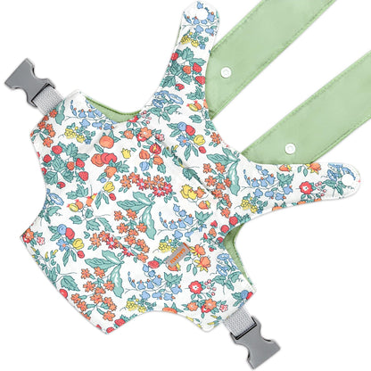 GAGAKU Puppentrage ab 3 Jahre Bauchtrage Babypuppen Zubehör Schultergurte Babytrage Puppe Kleinkind Puppentragetasche Stofftiertrage Kuscheltierträger - Rose - Kaninchengarten