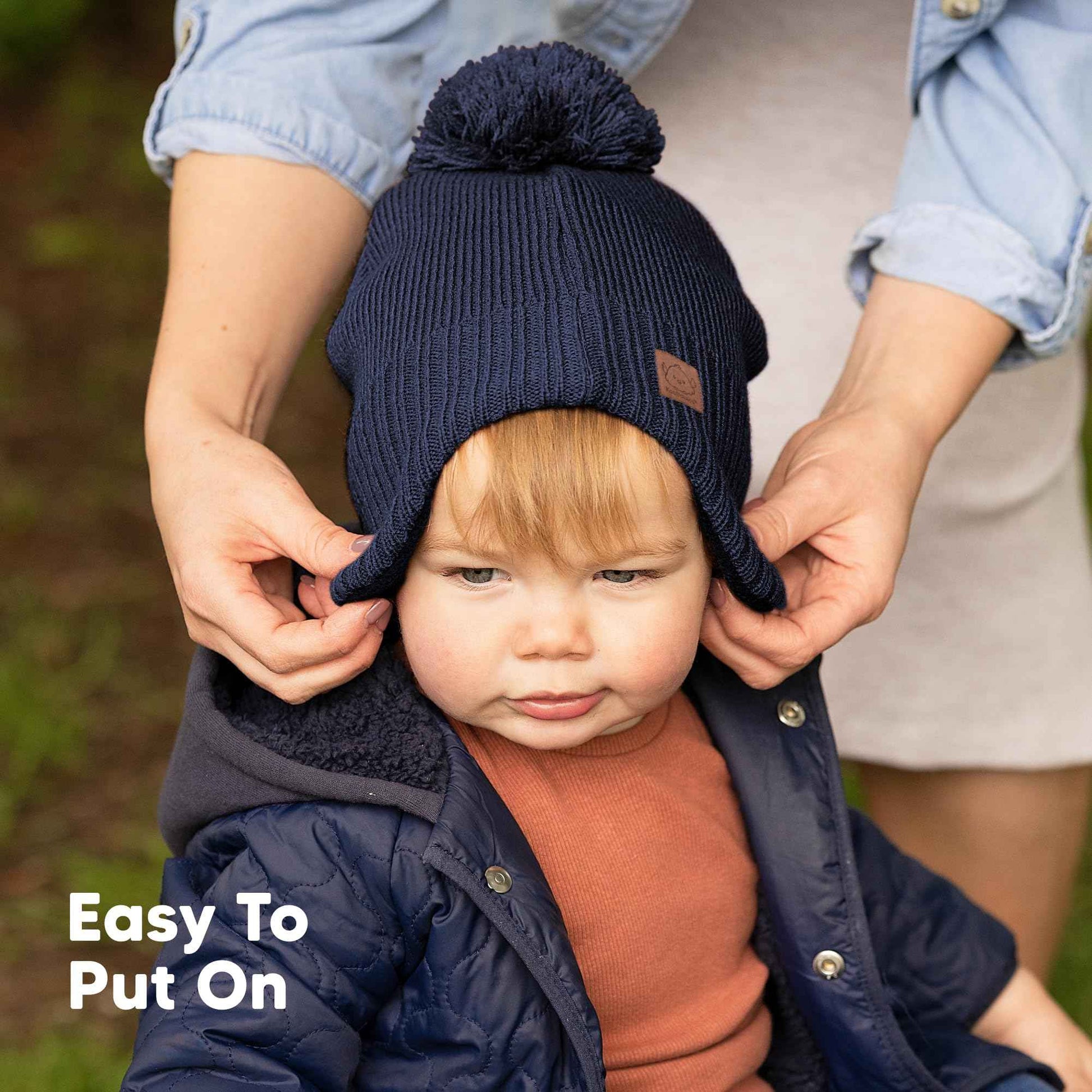 Baby Hat, Baby Hats for Baby Boys, Girls - Baby Winter Hat, Baby Hats, Newborn Hat, Baby Boy Hat, Baby Girl Hats, Toddler Boys Hat, Newborn Hats, Infant Hat (Navy)