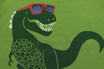 Dinosaurier-Pyjamas für Jungen, lange Nachtwäsche aus Baumwolle, Pyjamas für Kinder