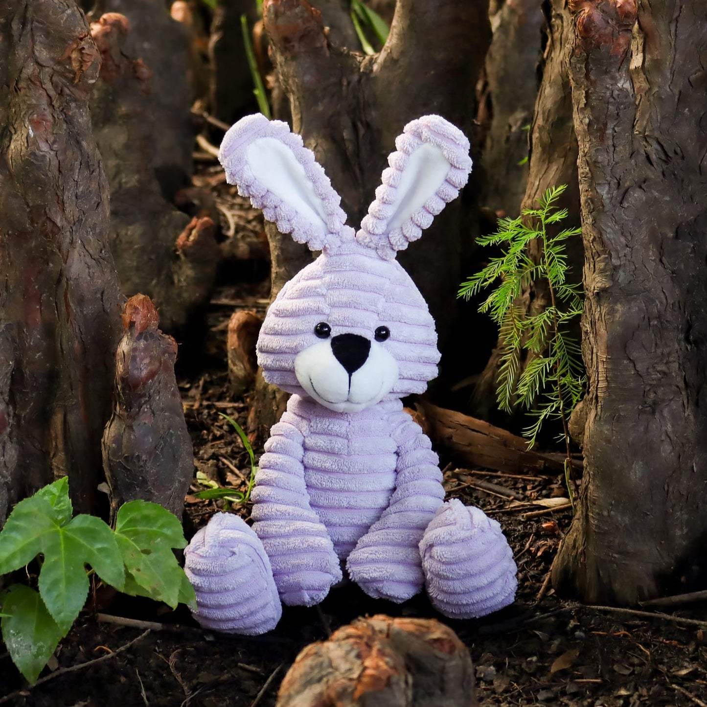 Apricot Lamb Cuddly Toy Green Rabbit 23 cm - Plush Toy Plush Toy for Children and Baby - Fluffy Stuffed Toy for Playing, Gift & Cuddling - Cosy Cuddly Toy - Cord Rabbit