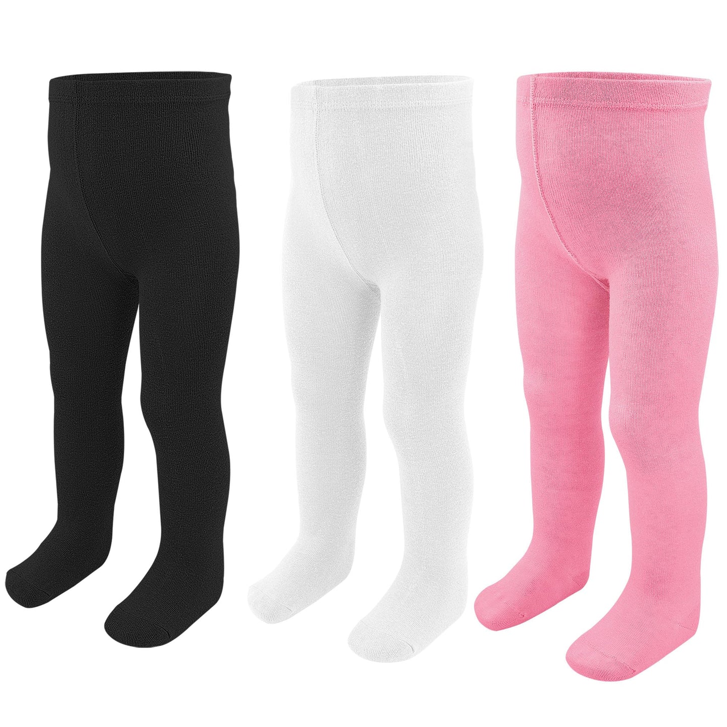 Baby Tights Children's Tights for Girls Boys Cotton Children's Tights 3 Pairs Crawling Tights Stockings Leggings 0-24 Months