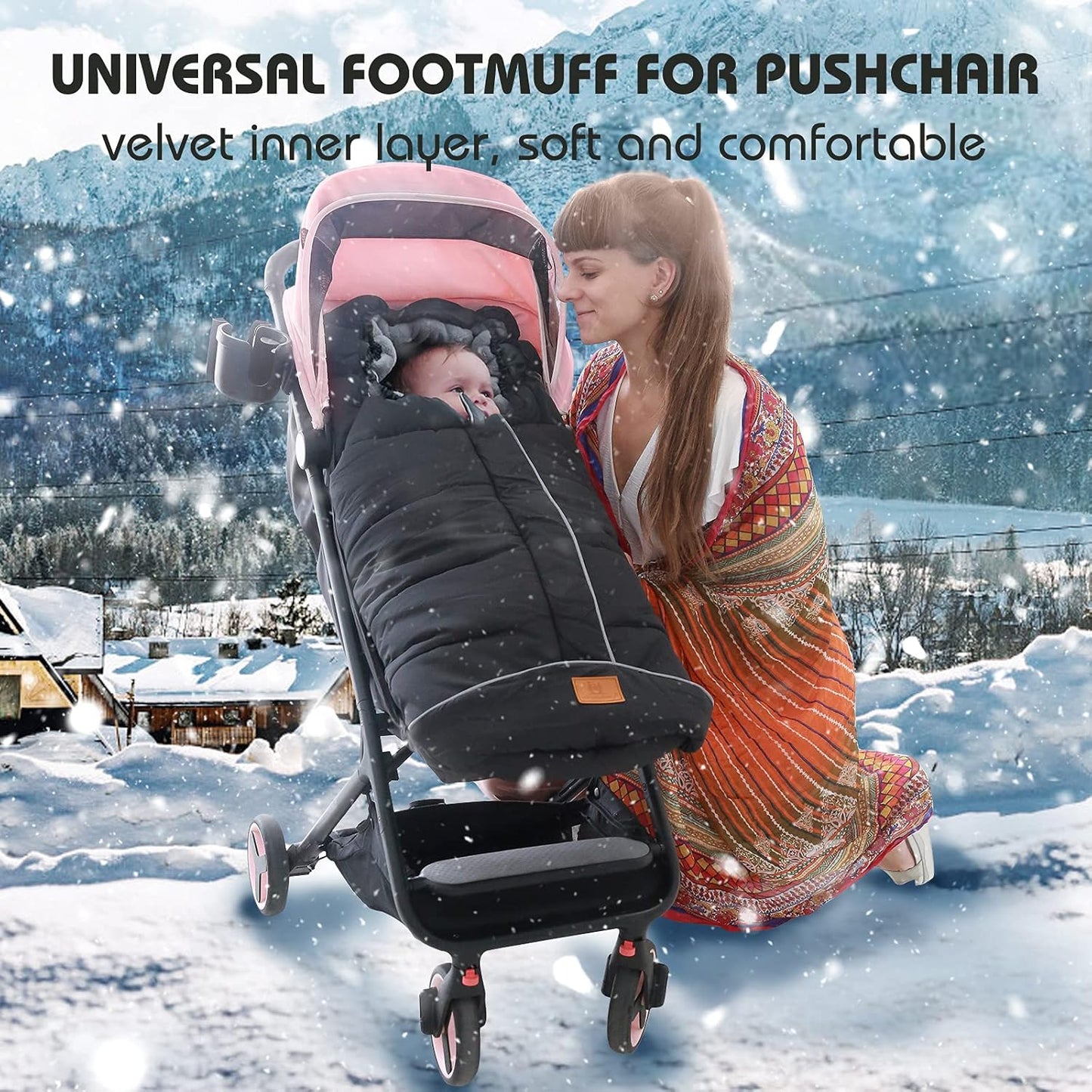 Fußsack Fusssack Footmuff Fußsäcke für Kinderwagen Buggy Universal Winter Baby