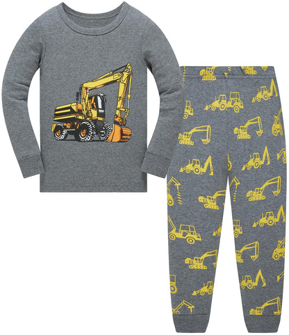 Jungen Pyjamas Dinosaurier Kinder Nachtwäsche Langarm Baumwolle Winter Weihnachten Pyjama Set Größe 92-152, 1-12 Jahre