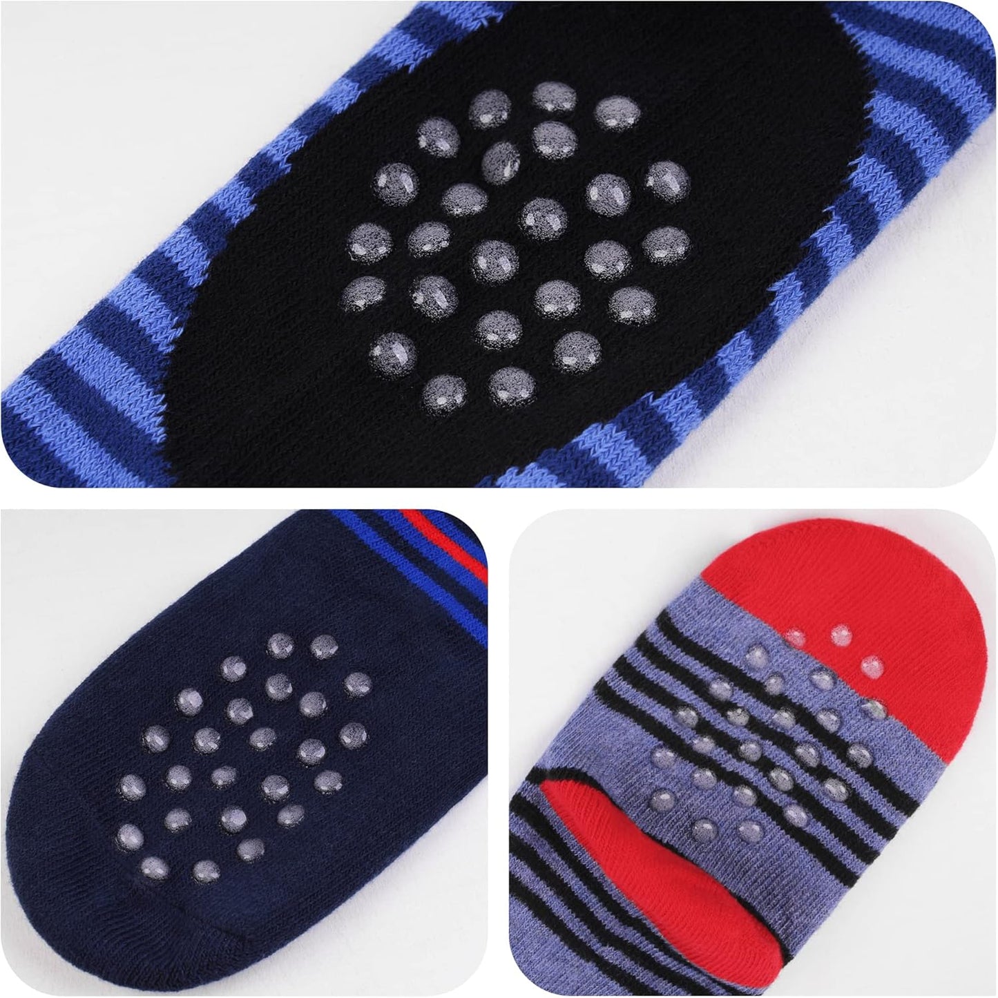 L&K-II Pack of 3 Crawling Tights Baby Girls Boys Tights with ABS Sole Non-Slip Nubs Car Aeroplane Lion Motif 2731