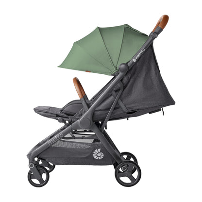 Ergobaby Metro3 Kinderwagen Buggy mit Liegefunktion, Baby-Buggy ab Geburt bis 22kg (0-4 Jahre), Zusammenklappbar und Autositz Kompatibel, höhenverstellbarer Griff, ergonomischer Sitz, Graphite Grey