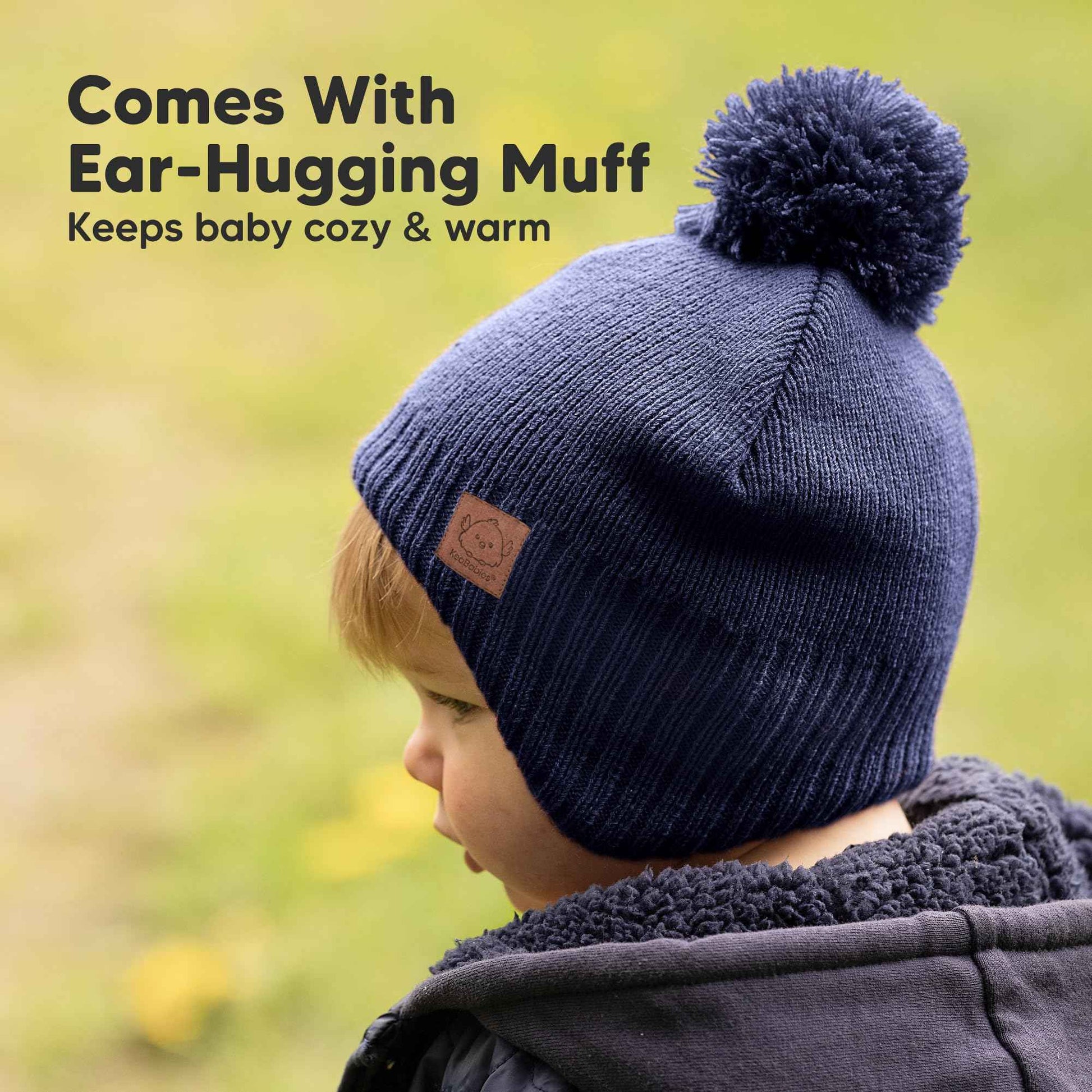 Baby Hat, Baby Hats for Baby Boys, Girls - Baby Winter Hat, Baby Hats, Newborn Hat, Baby Boy Hat, Baby Girl Hats, Toddler Boys Hat, Newborn Hats, Infant Hat (Navy)
