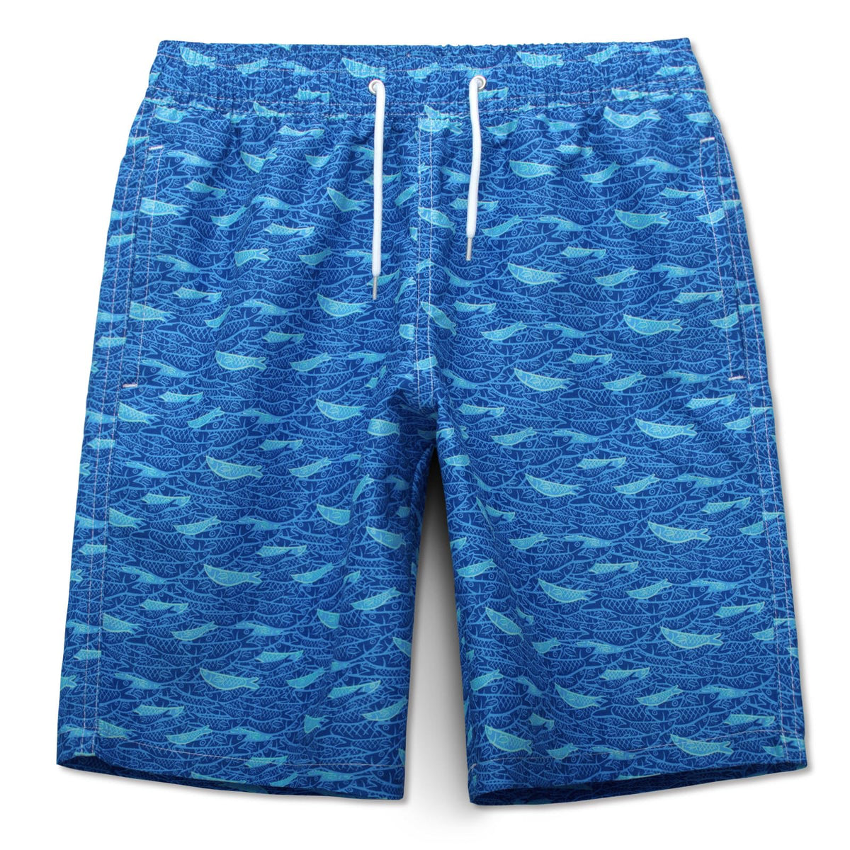 MEILONGER Boys' Swim Shorts Quick-drying Boardshorts with Mesh Lining Pockets and Adjustable Drawstring 