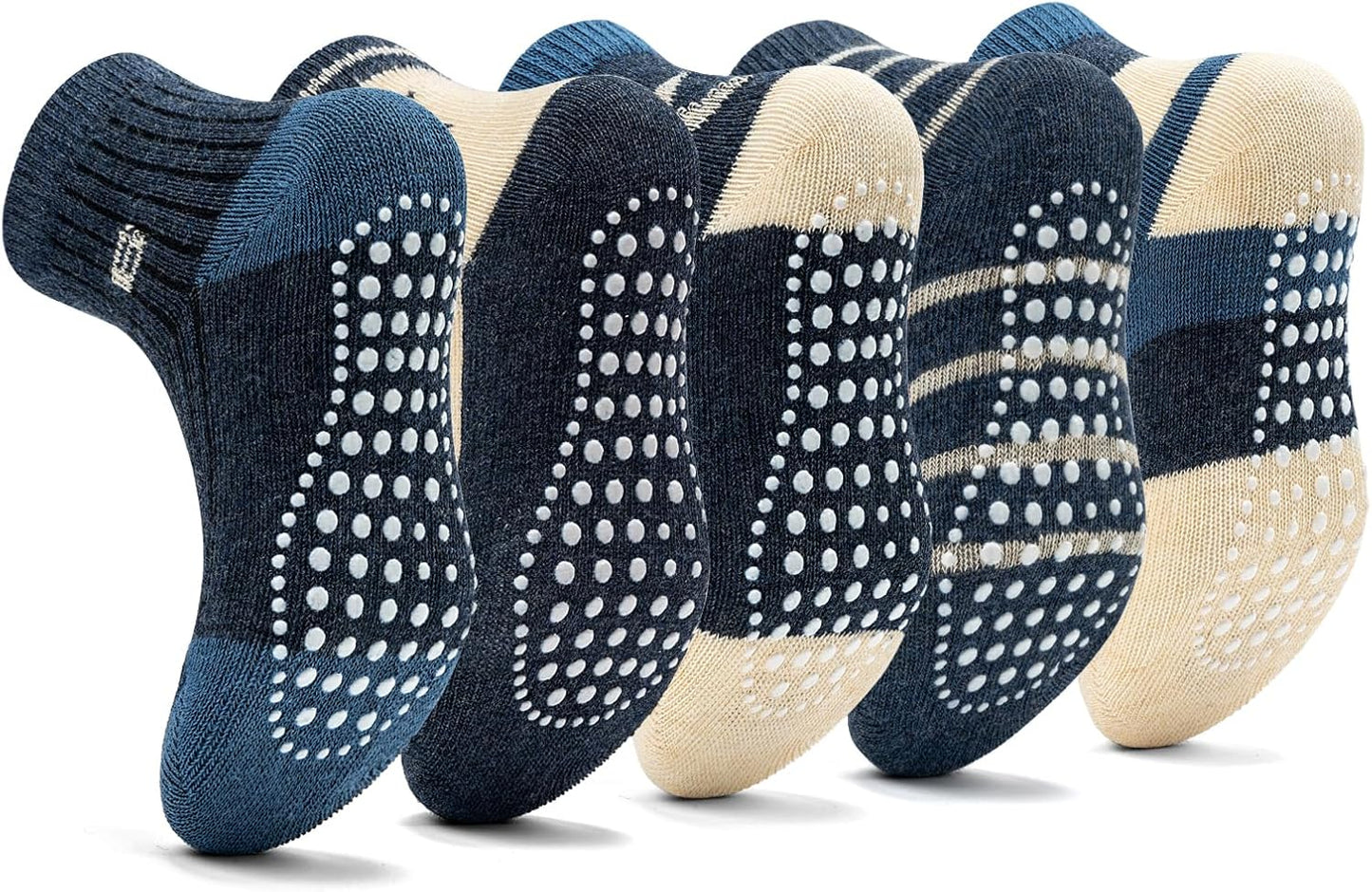 KOWAYI Stoppersocken Kinder 5/10 Paar ABS Rutschsocken Kinder Jungen, Mädchen, Baby Antirutschsocken 1-7 Jahre Grip Socken