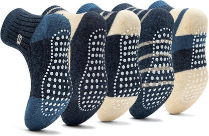 KOWAYI Stoppersocken Kinder 5/10 Paar ABS Rutschsocken Kinder Jungen, Mädchen, Baby Antirutschsocken 1-7 Jahre Grip Socken