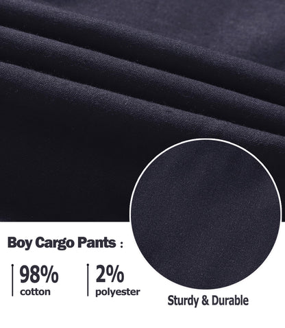 LAUSONS Hosen für Jungen Cargohose Kinder Hose Cargo Jogginghose Freizeithose mit Gummizug