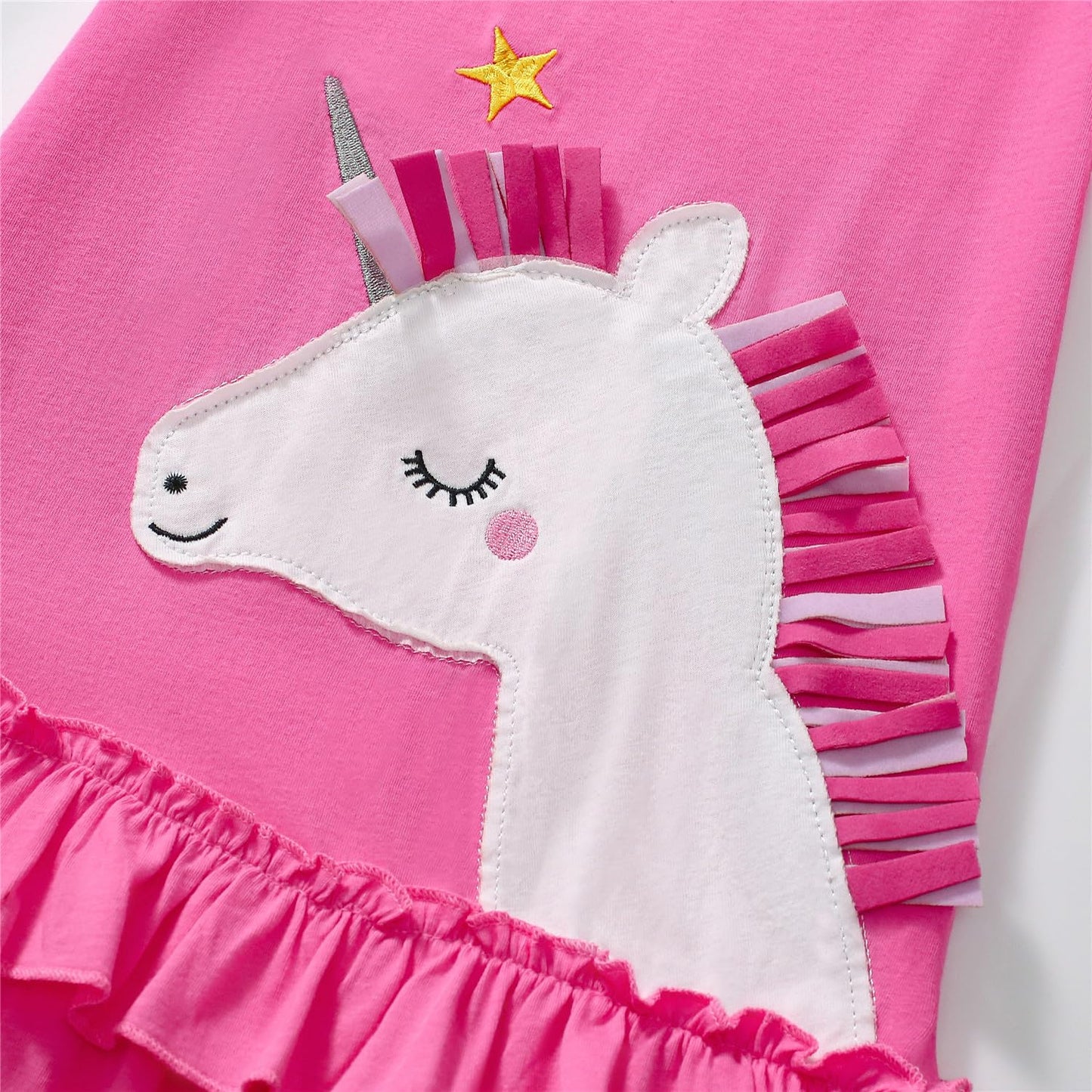 Kleinkind Mädchen Kurze Ärmel Ostern Kleid Baumwolle lässig Jersey Shirt Playwear Applique Kleid