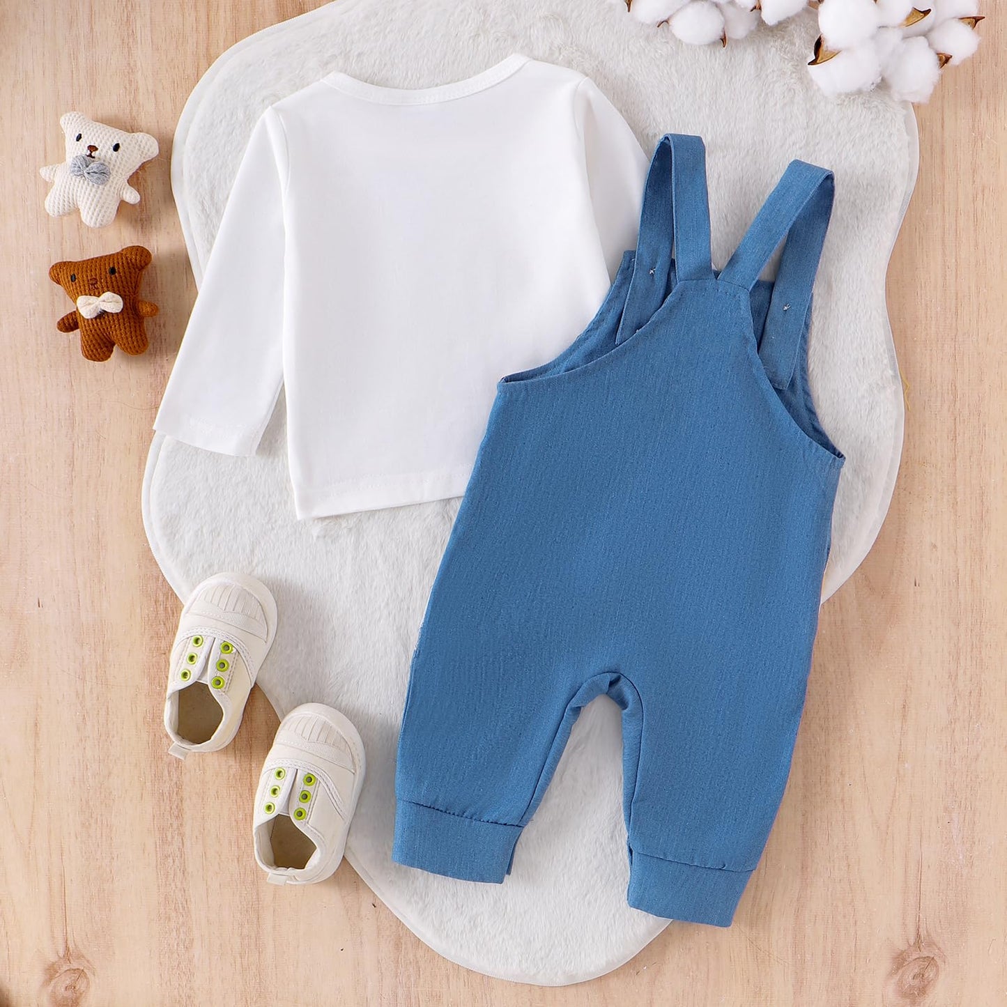 Baby Jungen Kleidung Strampler Latzhose Set Kleidung Sets für Jungen Baby Set Neugeborenes Geschenk