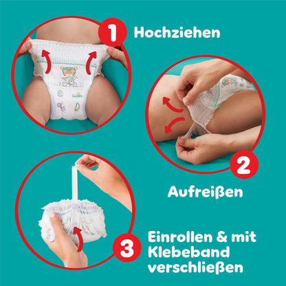 Pampers Baby-Dry Pants Größe 6, 138 Windeln, 13kg-19kg, 360° Passform hilft, Auslaufen zu verhindern