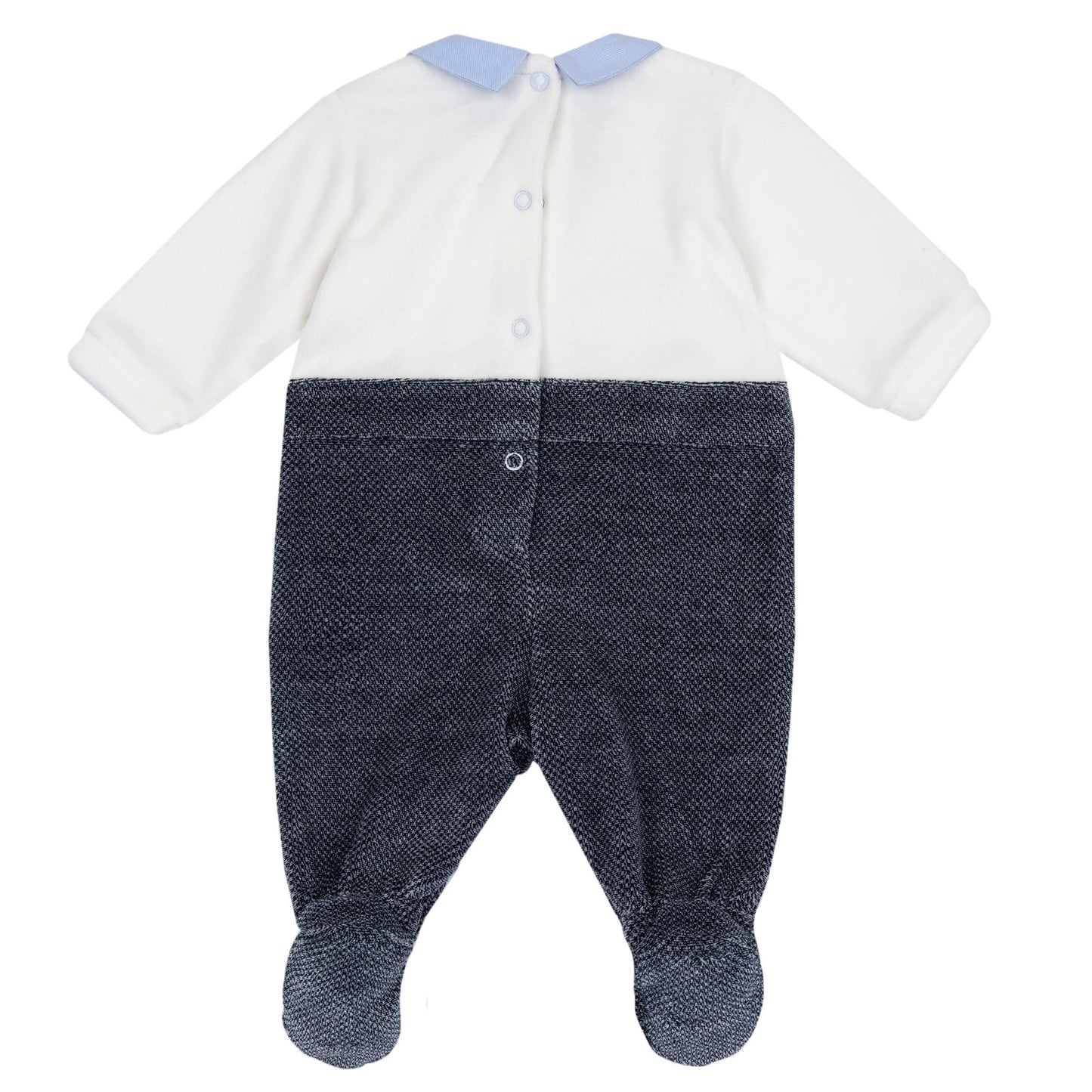 Chicco, Babystrampler Aus Warmem Und Weichem Nicki, Mit Praktischer Schrittöffnung, Ideal Für Den Winter, Babykleidung für 0-24 Monate, Designed in Italy
