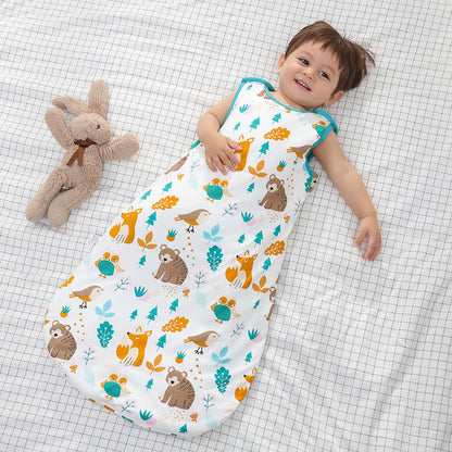 Baby Winter Sleeping Bag, Toddler Sleeping Bag, 2.5 Tog Sleeping Bag, 100% Cotton, Various Sizes from Newborn to 18 Months, All-Year-Round Sleeping Bag