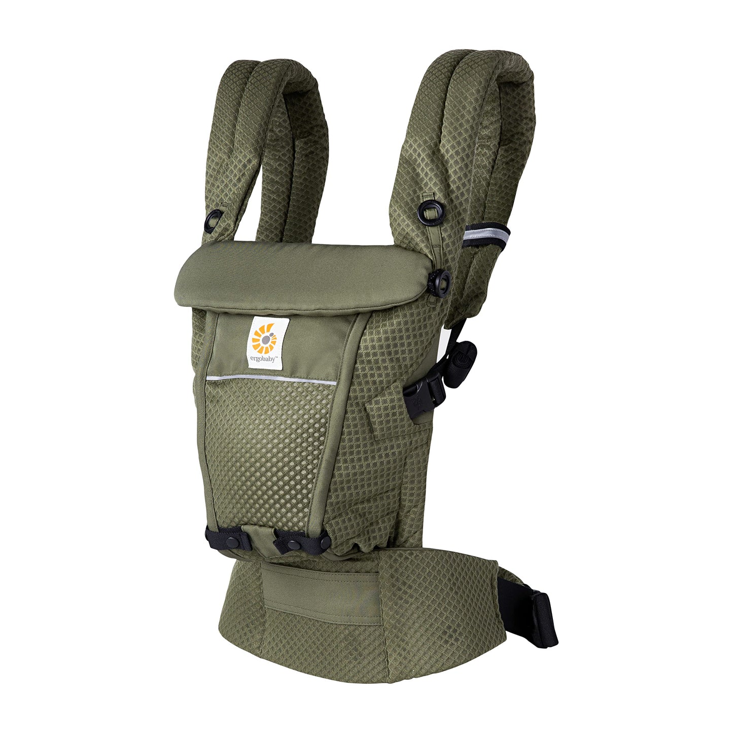 Ergobaby Adapt Babytrage für Neugeborene ab Geburt, 3-Positionen SoftFlex Mesh Ergonomische Babybauchtrage Rückentrage Baby-Tragetasche, Natural Beige, 1 Einheit