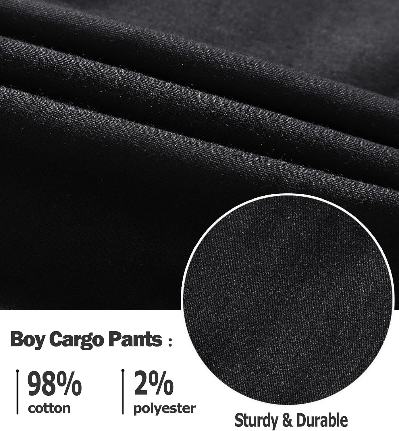 LAUSONS Pants for Boys Cargo Pants Children's Pants Cargo Jogging Pants Leisure Pants with Elastic Band 