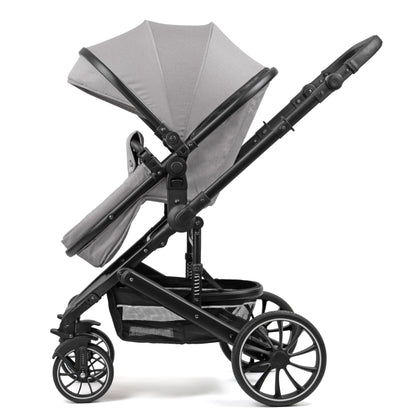 Pixini Neyla Combi Pushchair with Accessories (3-in-1 Set with Baby Seat Black/Black)