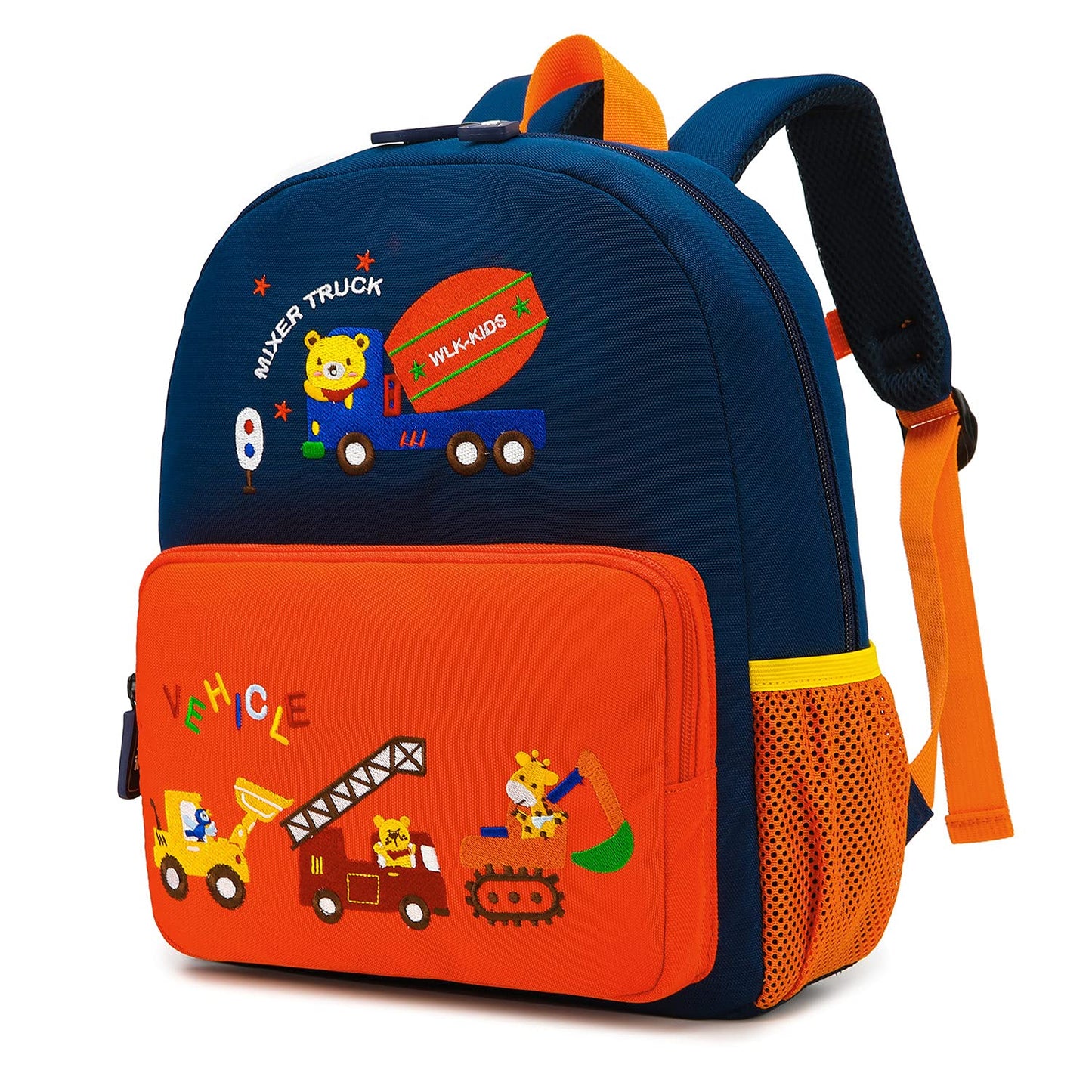 willikiva Car Dinosaur Toddler Kids Backpack for Boys and Girls Kids Waterproof Preschool Bag