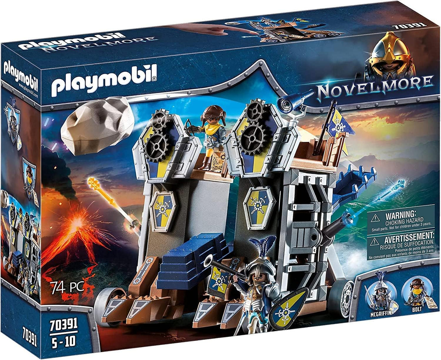 Playmobil Novelmore Mobile Catapult Fortress for Children Aged 4 - 10 Years, 70391
