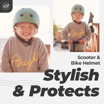 Scoot and Ride Baby Helmet with Adjustable Straps - Matte Finish - Small and Medium - Includes LED Safety Light and Soft Fleece Padding for Extra Protection