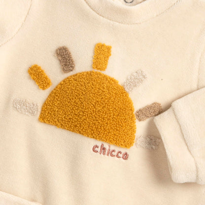 Chicco, Babystrampler Aus Warmem Und Weichem Nicki, Mit Praktischer Schrittöffnung, Ideal Für Den Winter, Babykleidung für 0-24 Monate, Designed in Italy