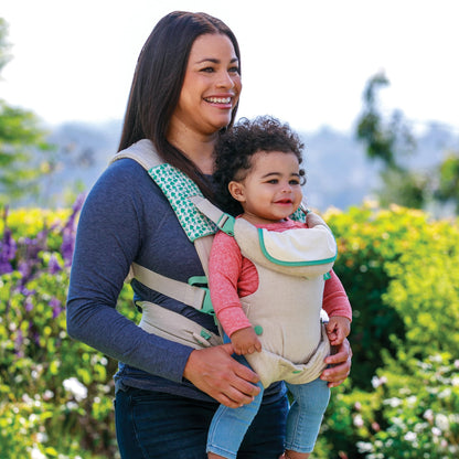 Infantino Flip Advanced 4-in-1 Babytrage, Ergonomisch, Umwandelbar, mit Blickrichtung Nach Innen und Außen, Vorne und Hinten Tragbar für Neugeborene bis Kleinkinder von 3,6-14,5 kg, Grau